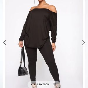 Matching set top and leggings